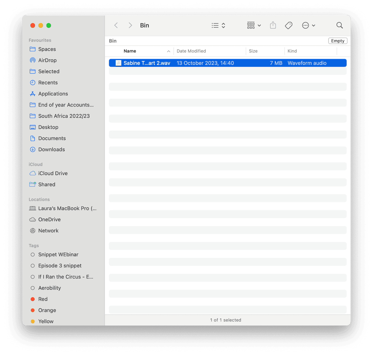How to open Trash on Mac