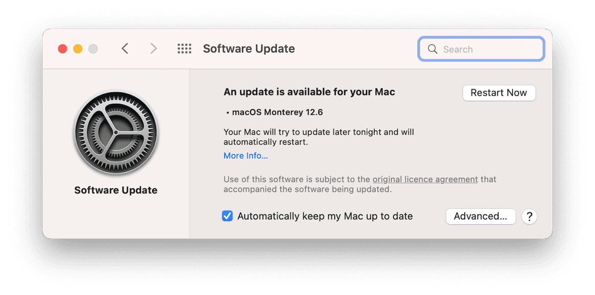Mac software update