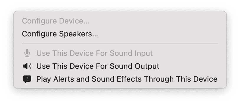 Use This Device For Sound Output