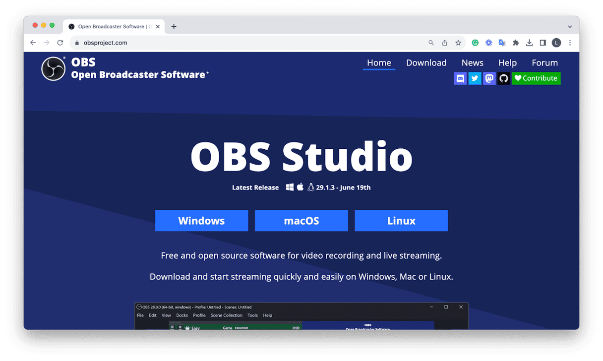 OBS Studio &ndash; excellent free open-source option