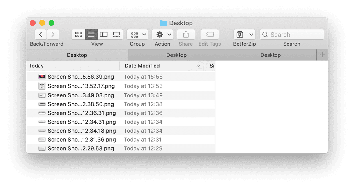 How to merge tabs in Finder