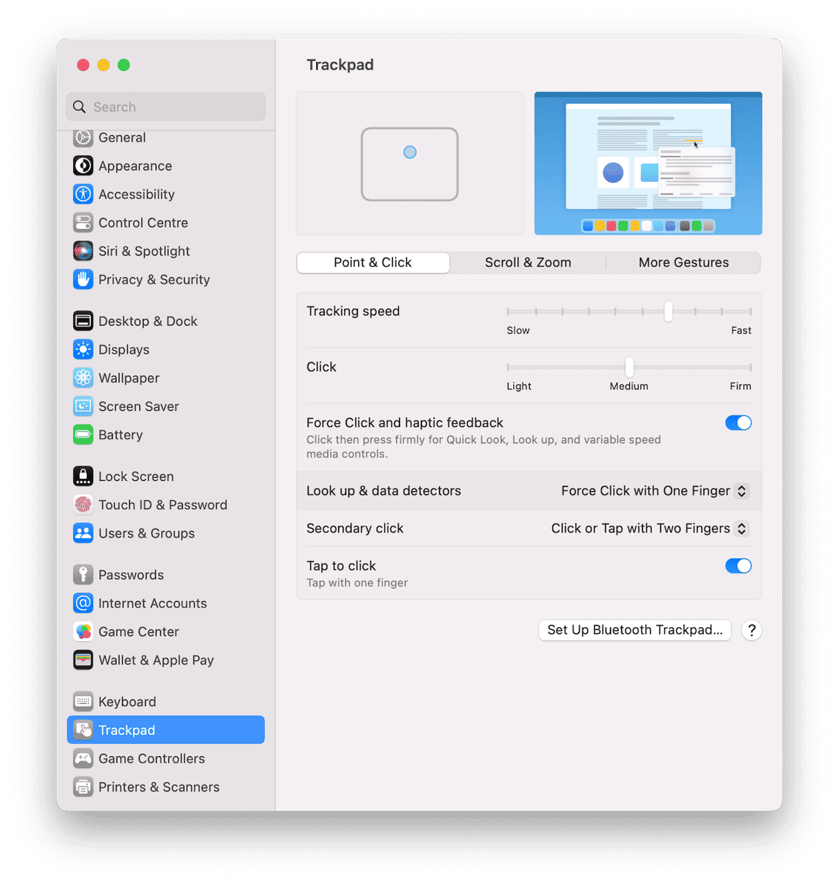 How to increase the speed of Trackpad on Mac