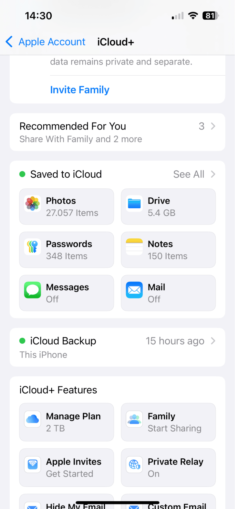 Verify iCloud Contacts