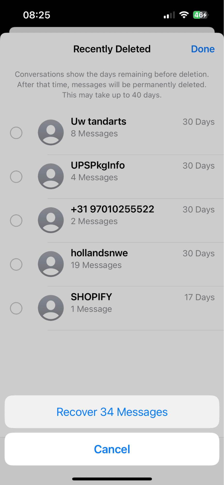 How to find deleted messages on iPhone