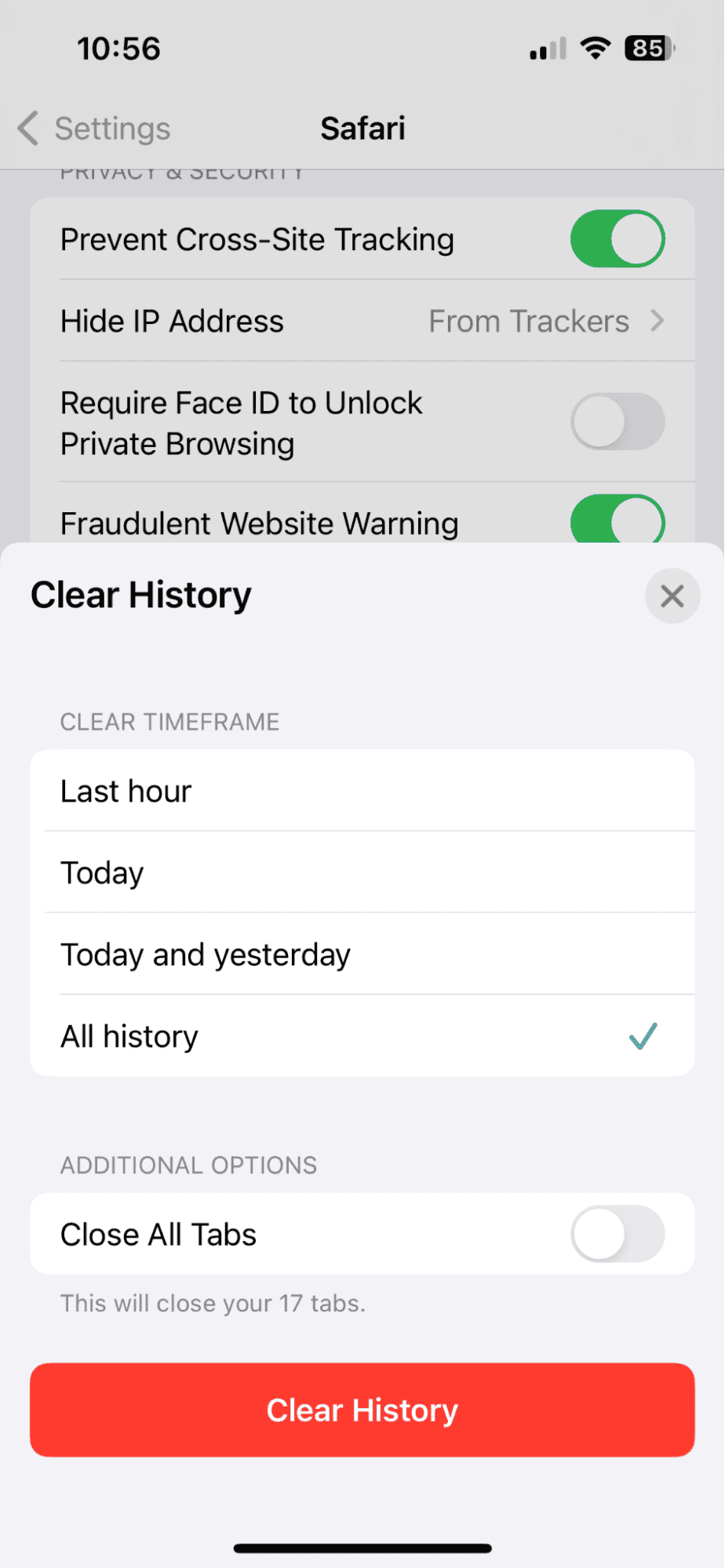 How to clear Safari cache on iPhone