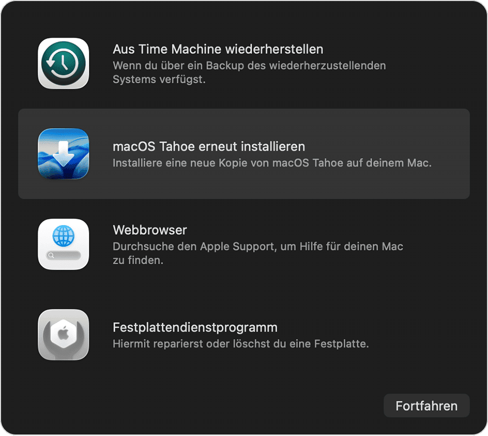 macOS neu installieren