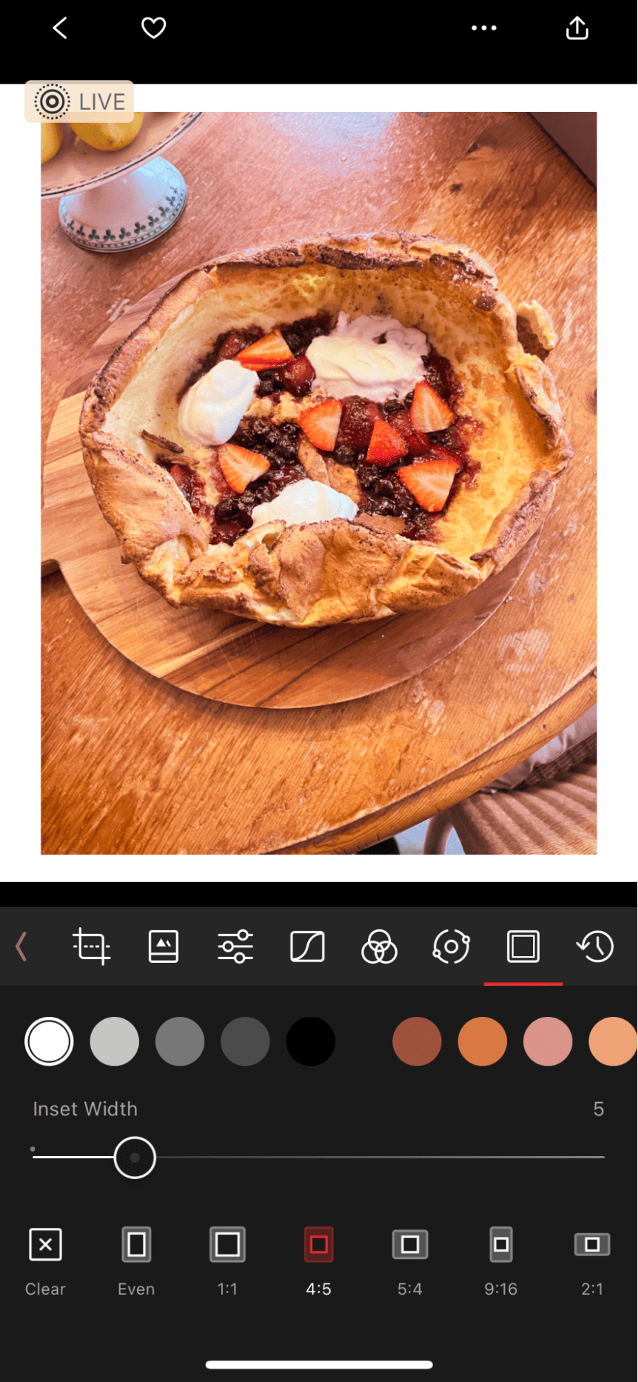 Darkroom editing app