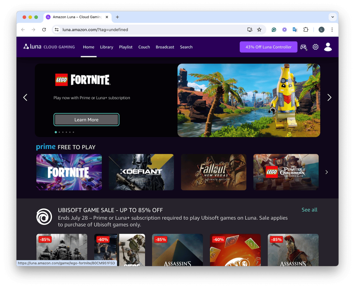 Play Fortnite on MacBook
