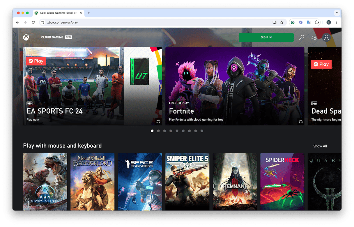 Play Fortnite on MacBook
