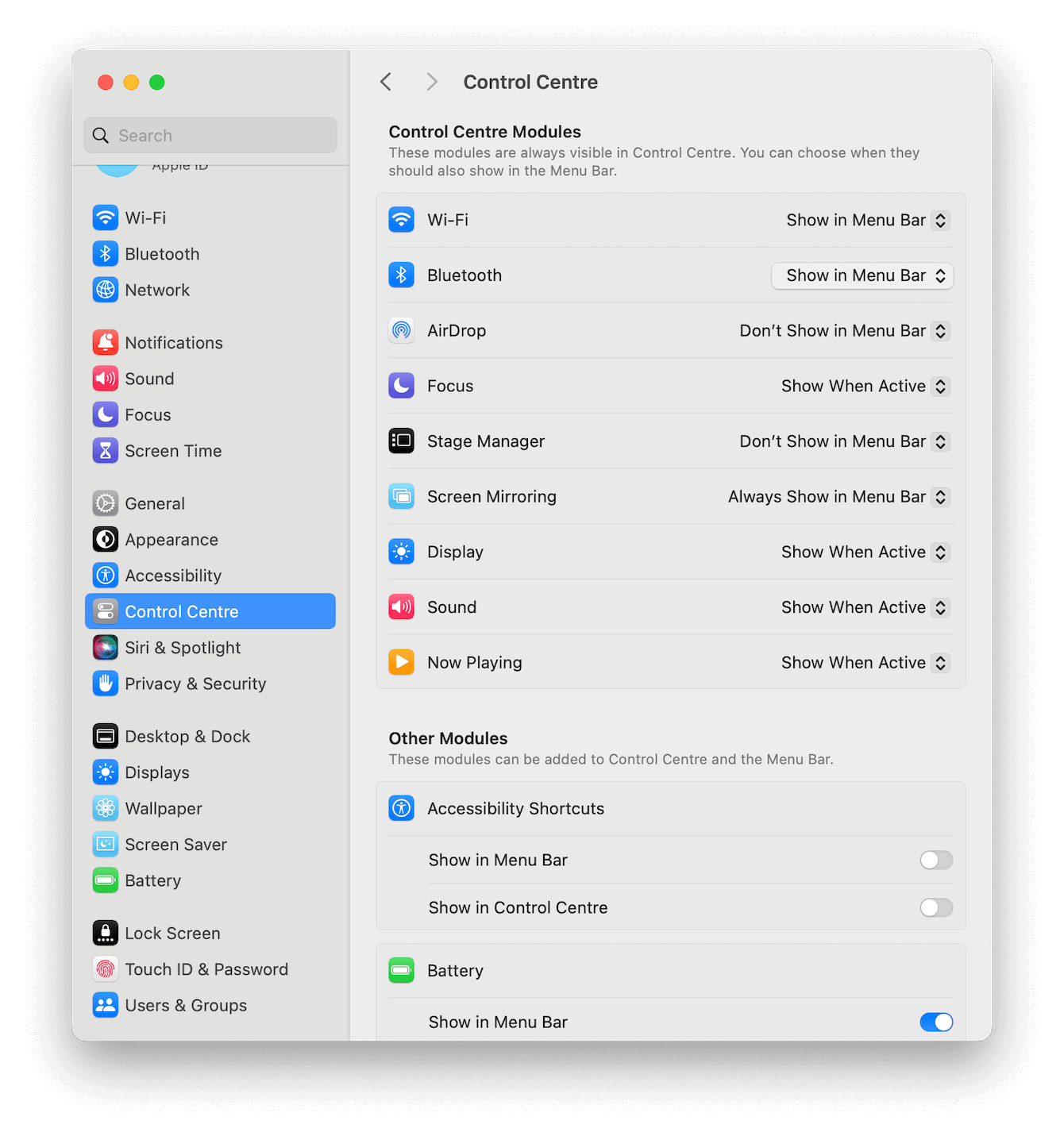 Show Bluetooth in the top menu bar on Mac