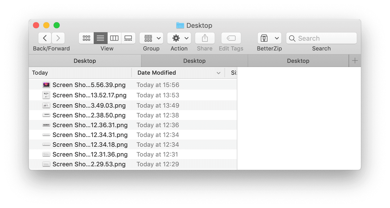 How to merge tabs in Finder