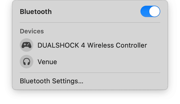 Turn Bluetooth on and off