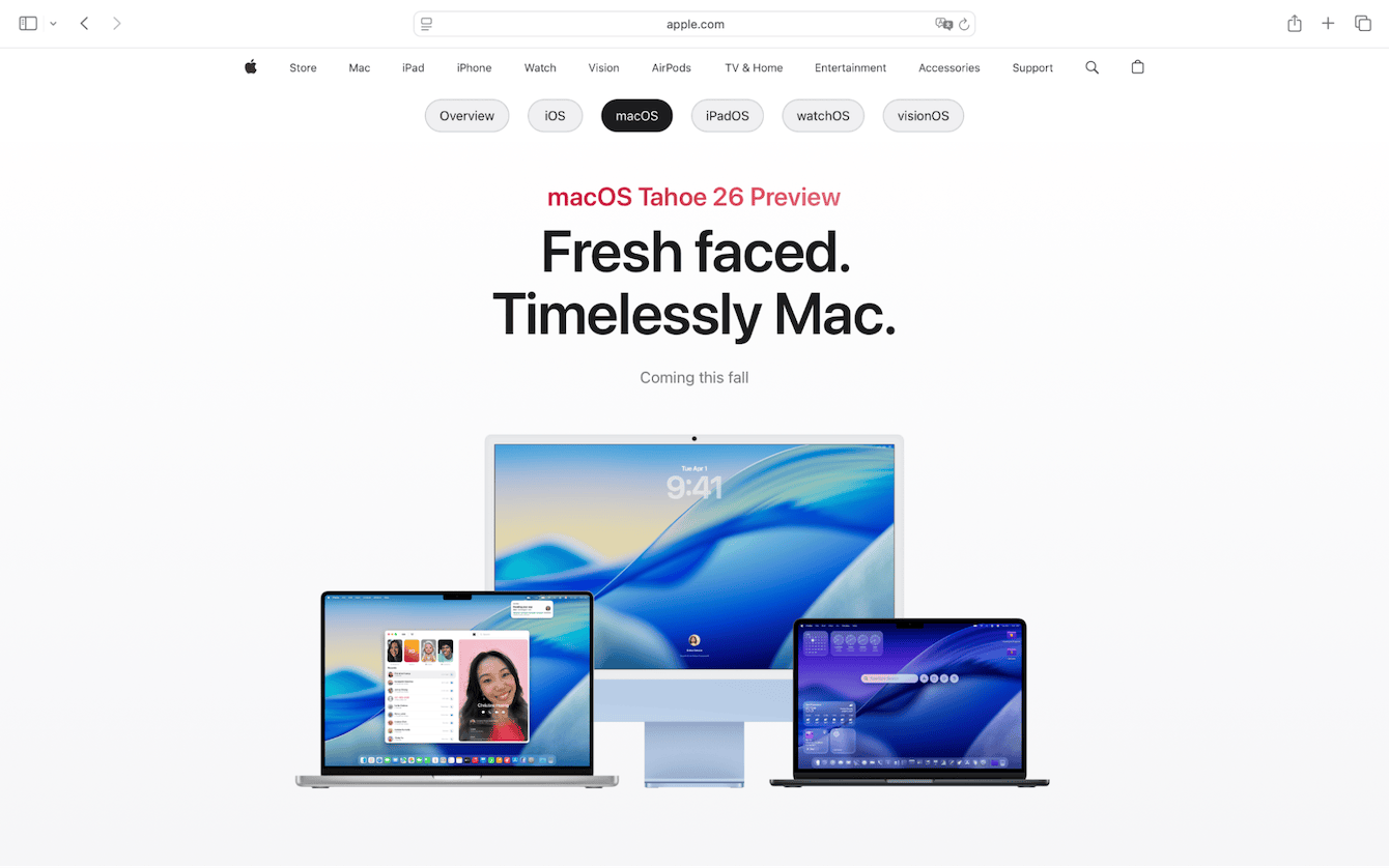 macOS Tahoe preview