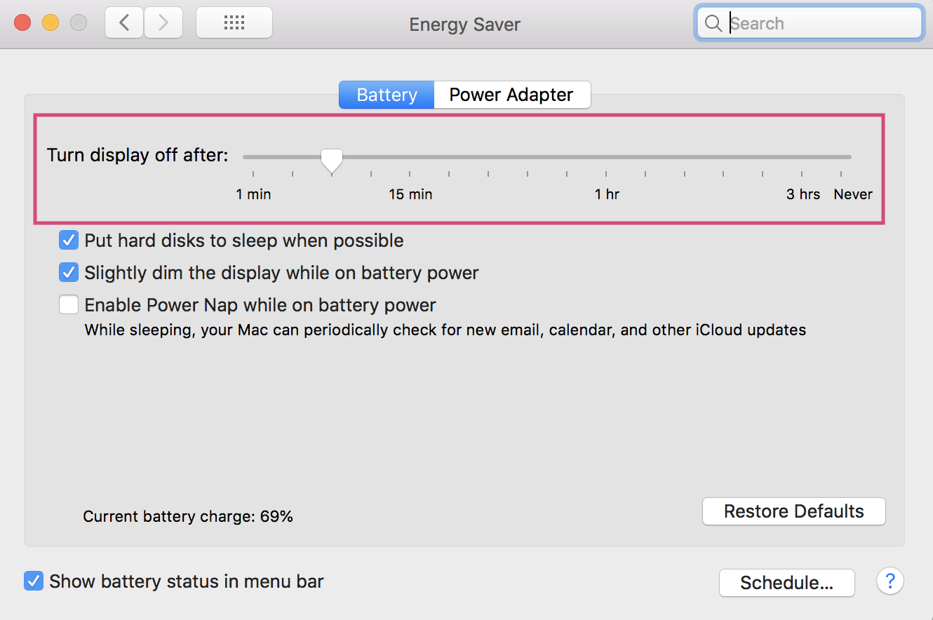 is there a sleep timer on macbook