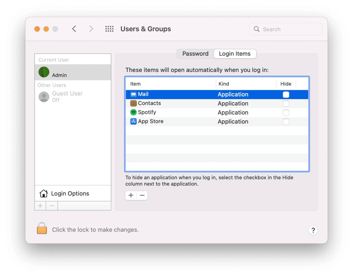 Go to System Preferences and then User & Groups. Click Login Items to remove startup agents.